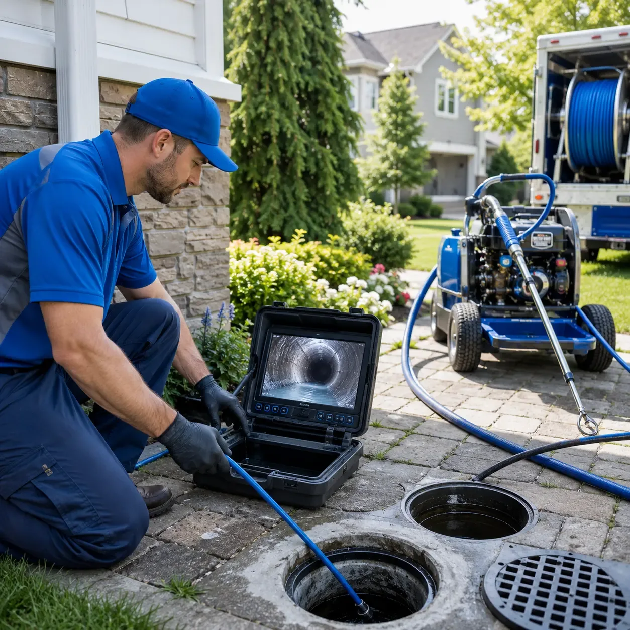 Outdoor drain cleaning professionals serving Strasburg, ND
